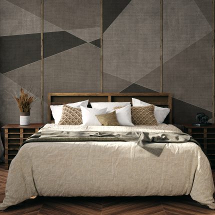 Geometric shapes mixed with textures